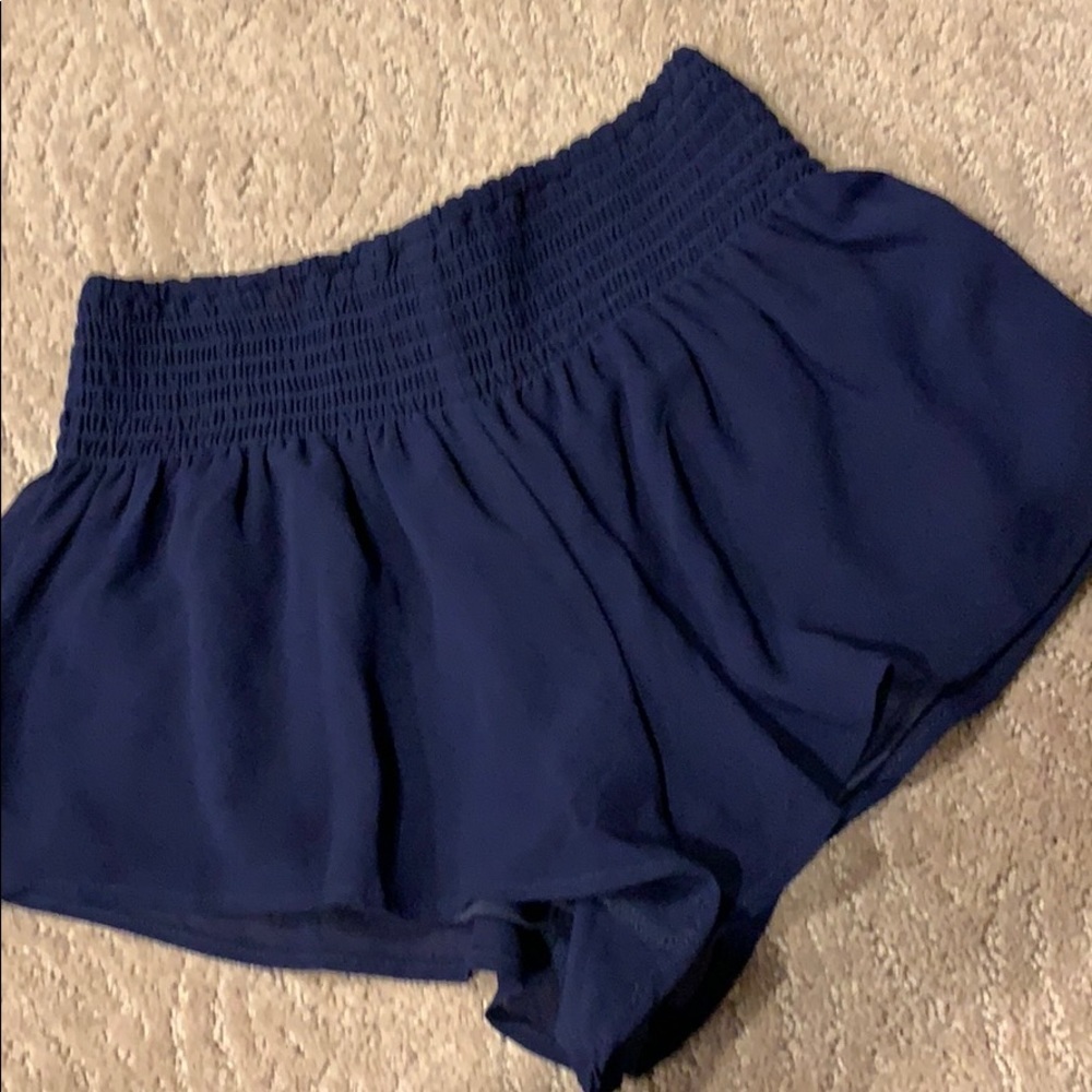 Forever 21 dark blue flowy shorts